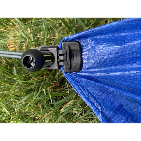 Easyklip Bag Midi Clip-White, 220Lbs Capacity, Tarp, Netting, 1/4" Thick, PK25 25102